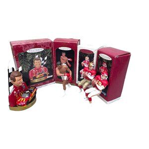 Hallmark Keepsake Collectible Sports Legend Bill Elliot Joe Montana Muhammed Ali